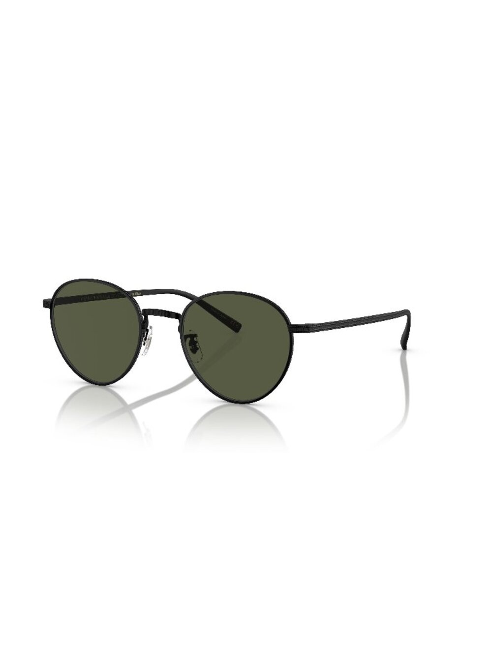 New Oliver Peoples Unisex Sunglasses Black Green Lens Titanium Frame OV1336ST 49
